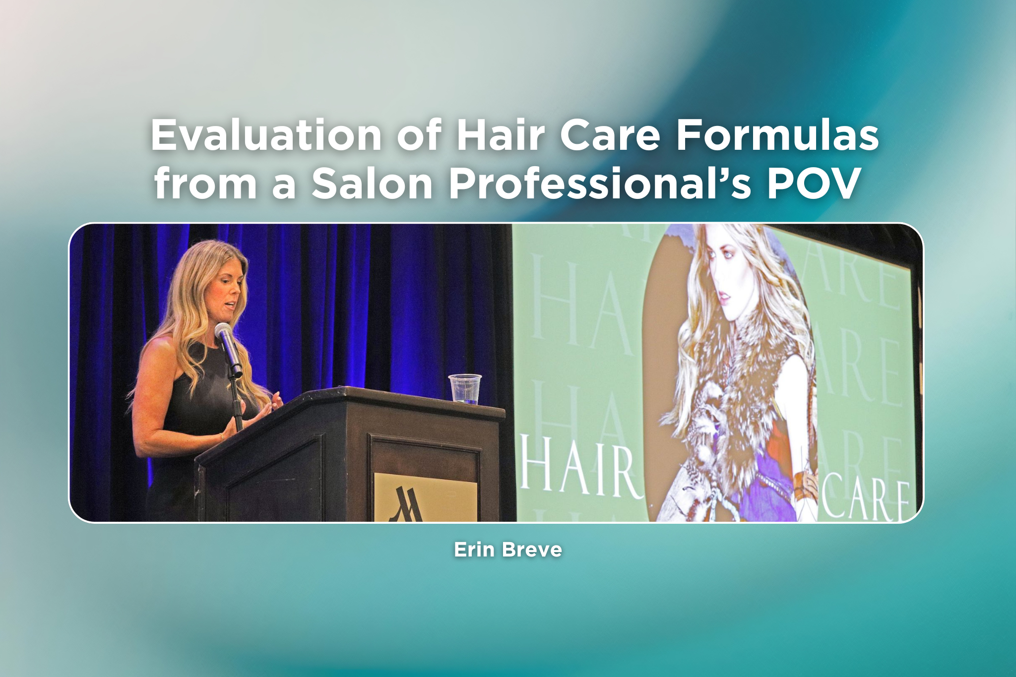 Evaluation of Hair Care Formulas from a Salon Professional’s POV